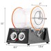 KT2000 Heavy-Duty Rotary Tumbler Jewelry Polishing Machine 5kg Capacity Bidirectional Rotation Time Control Compact Size Versatile Deburring Finishing Vibration Drum Polisher