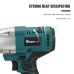 MUSTOOL 1600N.M 6200RPM Brushless Electric Impact Wrench 1/2inch Socket Wrench Forward Lock Switch with/without Battery