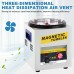 Magnetic Tumbler Jewelry Polisher 220V Metal Polishing Machine with Adjustable Frequency Fast Processing Speed for Precision Polishing of Light Ferrous Metals Non-ferrous Metals Hard Plastics