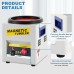 Magnetic Tumbler Jewelry Polisher 220V Metal Polishing Machine with Adjustable Frequency Fast Processing Speed for Precision Polishing of Light Ferrous Metals Non-ferrous Metals Hard Plastics