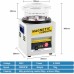 Magnetic Tumbler Jewelry Polisher 220V Metal Polishing Machine with Adjustable Frequency Fast Processing Speed for Precision Polishing of Light Ferrous Metals Non-ferrous Metals Hard Plastics