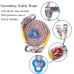 Outdoor Camping Climbing Safety Harness Seat Belt Blue Sitting Rock Climbing Rappelling Tool Rock Climbing Accessory