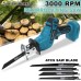Portable Cordless Electric Saw Reciprocating Saw No Battery with 4PC Blades Metal Wood Cutting Tool for 18V Battery