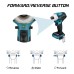 Powerful Brushless Power Impact Driver with High Torque 588N.M Compact Design LED Lights Mak 18V Battery Compatible Ideal for Home DIY and Hardware Projects