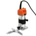 Topshak TS-ET1 800W 110V/220V Electric Wood Trimmer 6.35mm Steel Chuck For Wood Router Chamfering Grooving Curve Cutting Woodworking Planing