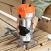 Topshak TS-ET1 800W 110V/220V Electric Wood Trimmer 6.35mm Steel Chuck For Wood Router Chamfering Grooving Curve Cutting Woodworking Planing