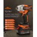 Topshak TS-PW1 380N.M Brushless Electric Impact Wrench LED Working Light Rechargeable Woodworking Maintenance Tool W/ Battery Also For Mak