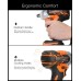 Topshak TS-PW1 380N.M Brushless Electric Impact Wrench LED Working Light Rechargeable Woodworking Maintenance Tool W/ Battery Also For Mak