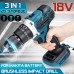 VIOLEWORKS 20+3 Torque 13mm 3 In 1 350 N.M Cordless Electric Impact Drill Driver Brushless Driver Drill Hammer No Battery
