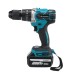 VIOLEWORKS 288VF 3 In 1 Cordless Electric Impact Drill Driver Brushless Driver Drill Hammer with EU Plug LED Working Light