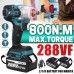 VIOLEWORKS 520N.M 1/2'' Electric Cordless Brushless Impact Wrench With 1/2 Battery