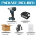 VIOLEWORKS 520N.M 1/2'' Electric Cordless Brushless Impact Wrench With 1/2 Battery