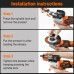 VKRVKN 220V 8000 RPM Cordless Angle Grinder Li-Ion Battery Power Angle Grinders 3-Position Ergonomic Handle Dust-Proof Design with Grinding Cutting Wheel for Metal Wood