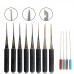 12PCS Locksmith Hand Tools Supplies Lock Pick Set Practice Handcrafted Tools for Lock Picking Practice