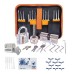 44PCS Orange Picks and Padlocks Set with Spring Steel Tools Transparent Padlocks and Automatic Unlocking Gun for Mechanism Learning and Lock Picking Practice