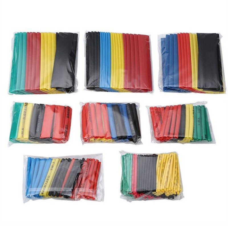 560pcs 40mm Shrinking Heat Shrink Tubing 2:1 Polyolefin Tube Sleeve Wrap Wire Set Multicolor