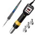 Yarboly Small Heat Gun with Adjustable Temperature Intelligent Shut-off Microcomputer Digital Display Large Airflow Ideal for IC Chip Removal Welding and Mobile Phone Maintenance