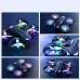 4DRC V16 Upgraded WiFi FPV with HD 50x ZOOM Dual Camera Optical Flow Altitude Hold Mode Circle Protection Colorful LED Lighting RC Drone Quadcopter RTF