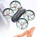 4DRC V16 Upgraded WiFi FPV with HD 50x ZOOM Dual Camera Optical Flow Altitude Hold Mode Circle Protection Colorful LED Lighting RC Drone Quadcopter RTF