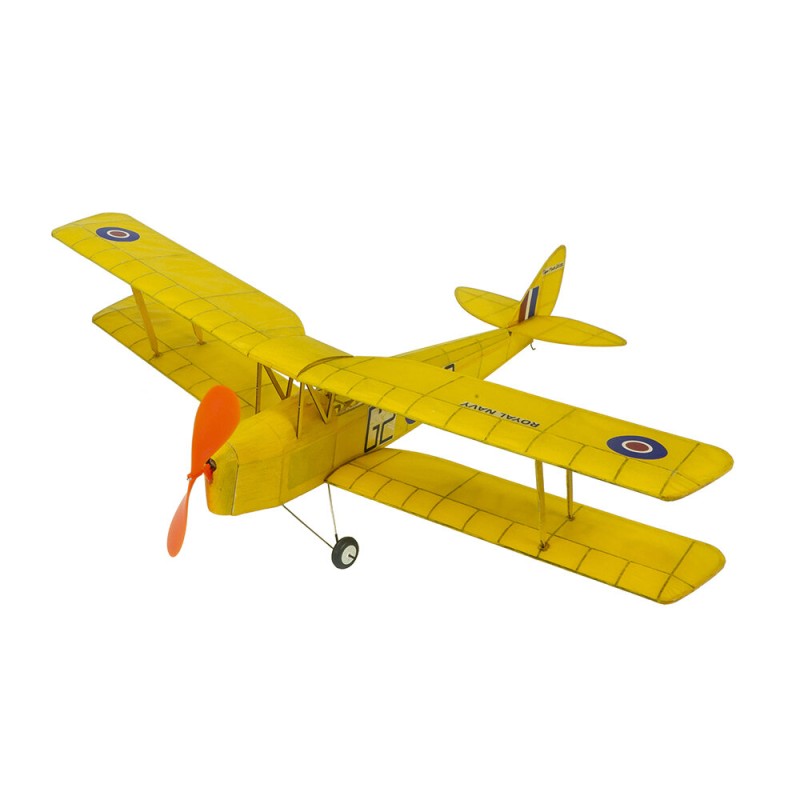 Dancing Wings Hobby VA08 Rubber Powered 600mm Wingspan De Havilland DH.82 Tiger Moth Balsa Wood RC Airplane KIT