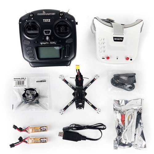 DarwinFPV Baby Ape Pro V2 3 Inch 3S RC FPV Racing Drone ELRS RTF with RadioMaster TX12 Mark II Radio Remote Controller EV800DM FPV Goggles