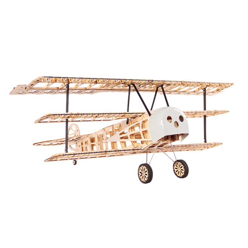 JWRC Fokker Dr.1 Red Baron 1020mm Wingspan Balsa Wood Triplane RC Airplane Warbird KIT