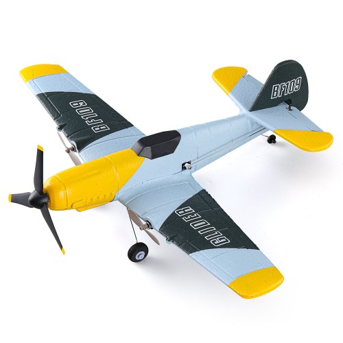 KFPLAN Z61 BF109 370mm Wingspan 2.4GHz 3CH Built-in Gyro EPP RC Airplane Glider Fixed Wing RTF For Beginners