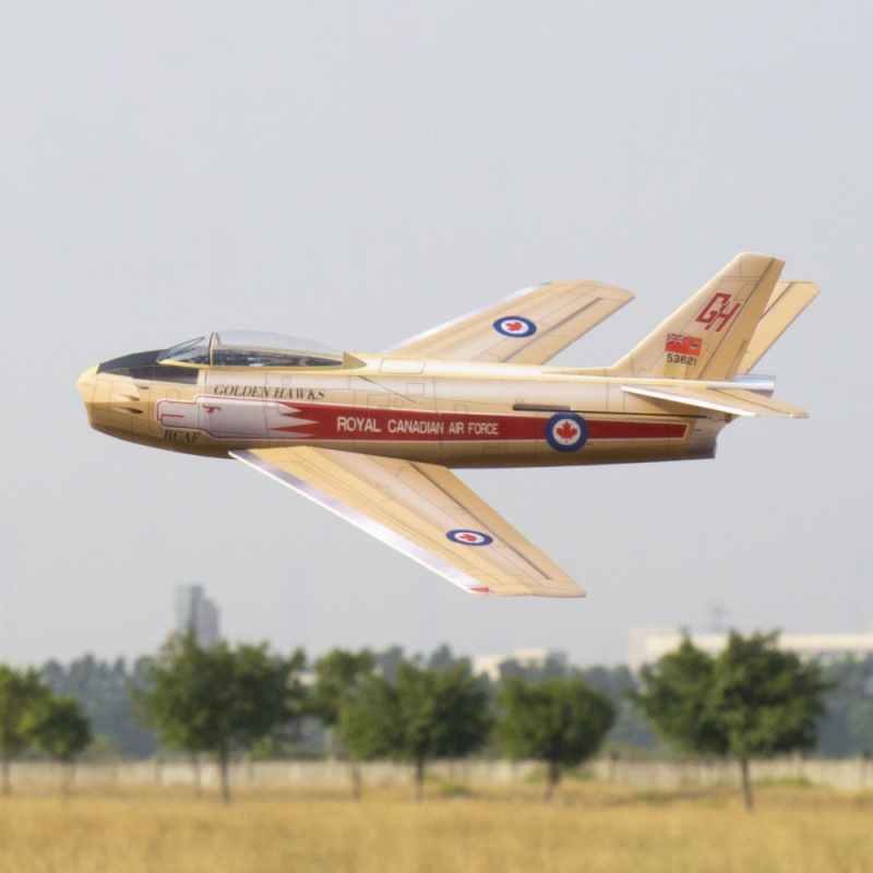 MinimumRC F-86 Sabre Golden Hawk 30mm EDF 3CH 1S 380mm Wingspan RC Airplane KIT+EDF