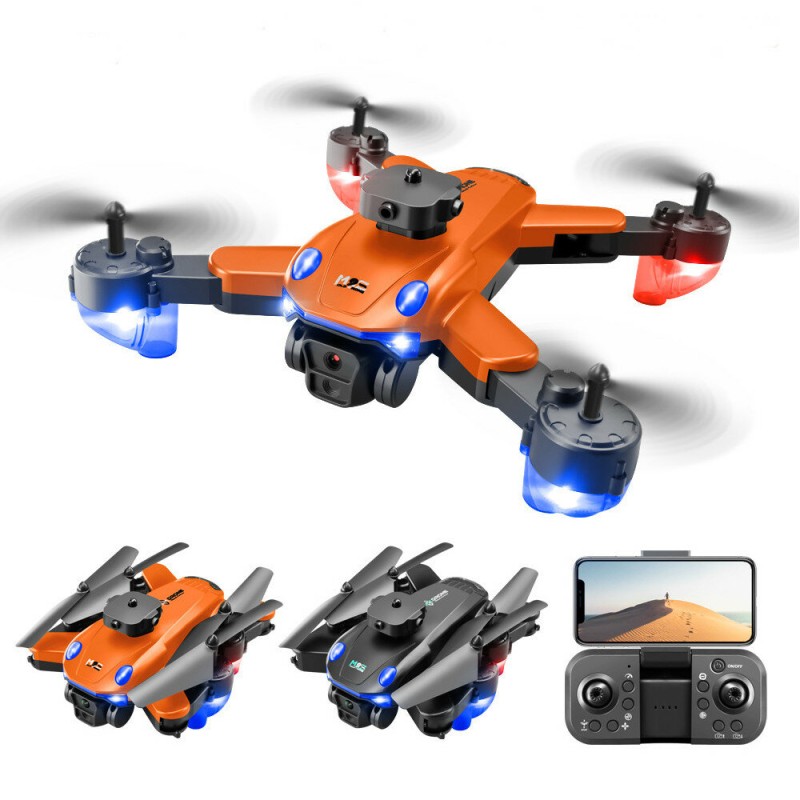 PJC M2S WiFi FPV with HD Dual Camera Electric Adjustment 360° Intelligent Obstacle Avoidance Optical Flow Positioning Highlight LED Brushless Foldable RC Drone Quadcopter RTF