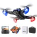 PJC M2S WiFi FPV with HD Dual Camera Electric Adjustment 360° Intelligent Obstacle Avoidance Optical Flow Positioning Highlight LED Brushless Foldable RC Drone Quadcopter RTF