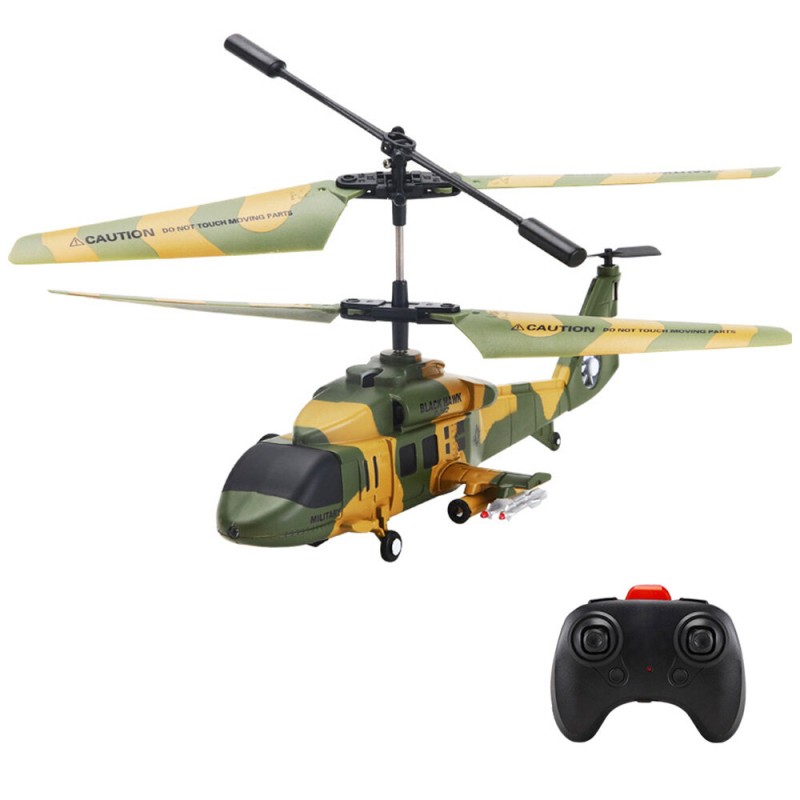 S202 2.4G 3.5CH Black Bee LED Remote Control Helicopter USB Charging RC Airplane Toy