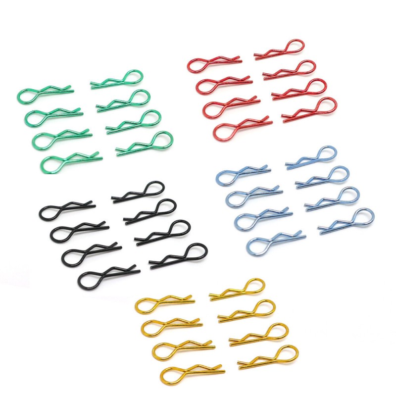 100PCS Universal RC Body R-Type Clips Pins for All 1/10 1/12 Scale Redcat HPI Himoto HSP Exceed RC Car Parts Truck Shell Replacement