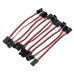 10Pcs 100/150/200/300/500mm Line Servo Y Extension Wire Cable Cord For Futaba JR Receiver RC Cars Boat RTF Helicopters