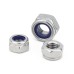 10Pcs M2 M2.5 M3 M4 M5 304 Stainless Steel Black Hex Nylon Insert Lock Nut Self-locking Nylock Nut Locknut