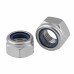 10Pcs M2 M2.5 M3 M4 M5 304 Stainless Steel Black Hex Nylon Insert Lock Nut Self-locking Nylock Nut Locknut