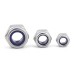 10Pcs M2 M2.5 M3 M4 M5 304 Stainless Steel Black Hex Nylon Insert Lock Nut Self-locking Nylock Nut Locknut