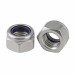 10Pcs M2 M2.5 M3 M4 M5 304 Stainless Steel Black Hex Nylon Insert Lock Nut Self-locking Nylock Nut Locknut