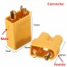 1Pair XT30 2mm Golden Male Female Plug Interface Connector