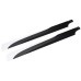 1pair PUDU 330mm Carbon Fiber Main Rotor Blade Propeller For RC Helicopter