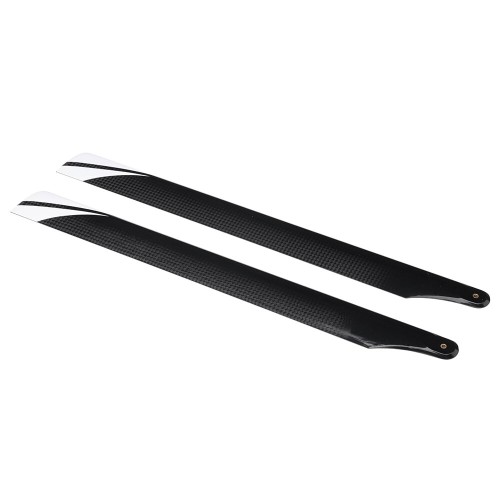 1pair PUDU 360mm Carbon Fiber Main Rotor Blade Propeller For RC Helicopter