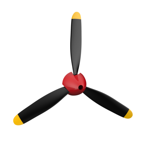1pc/2pcs/3pcs/4pcs/5pcs/10pcs Eachine P-40 Fighter 400mm RC Airplane Spare Part 3-Blade Propeller With Spinner Screw