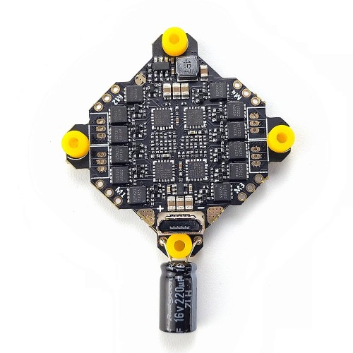 25.5*25.5mm DarwinFPV ELRS AIO 1-3S Flight Controller for TinyAPE/ TinyAPE Plus Betaﬂight OSD 15A ESC