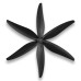 2Pairs Gemfan CL 8040 8 Inch PC 3-Blades Propeller 5mm Mounting Hole for FPV Racing RC Drone