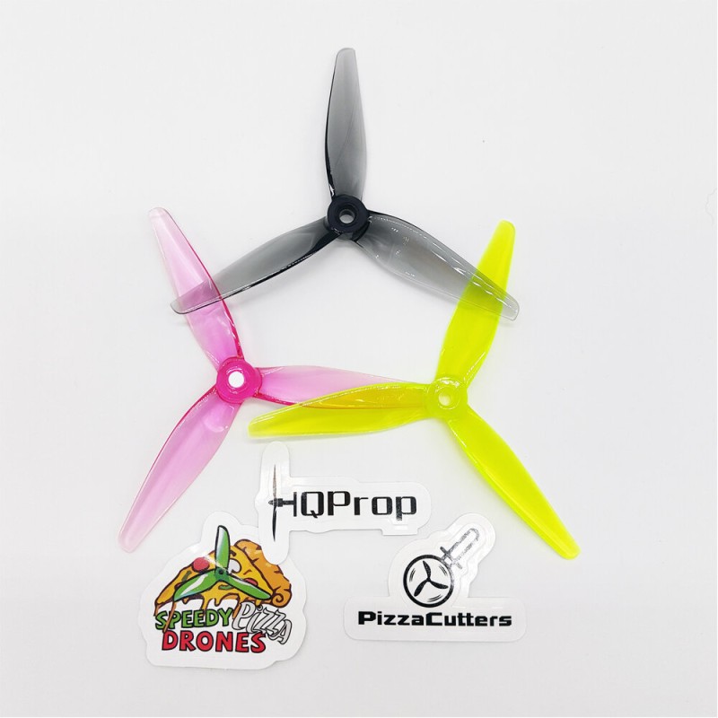 2 Pairs HQProp PizzaCutters 5037 5.0x3.7 5 Inch 3-Blade Propeller Poly Carbonate for RC Drone FPV Racing