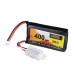 2Pcs ZOP Power 7.4V 400mAh 30C 2S LiPo Battery PH2.0 Plug for RC Drone