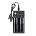 2 Slot 18650 Battery Charger CH2 USB DC 5V 1-2A Input DC 4.2V 1000mA Output for 3.7V Li-ion Battery 10440 14500 16340 16650 18350 18500 26650