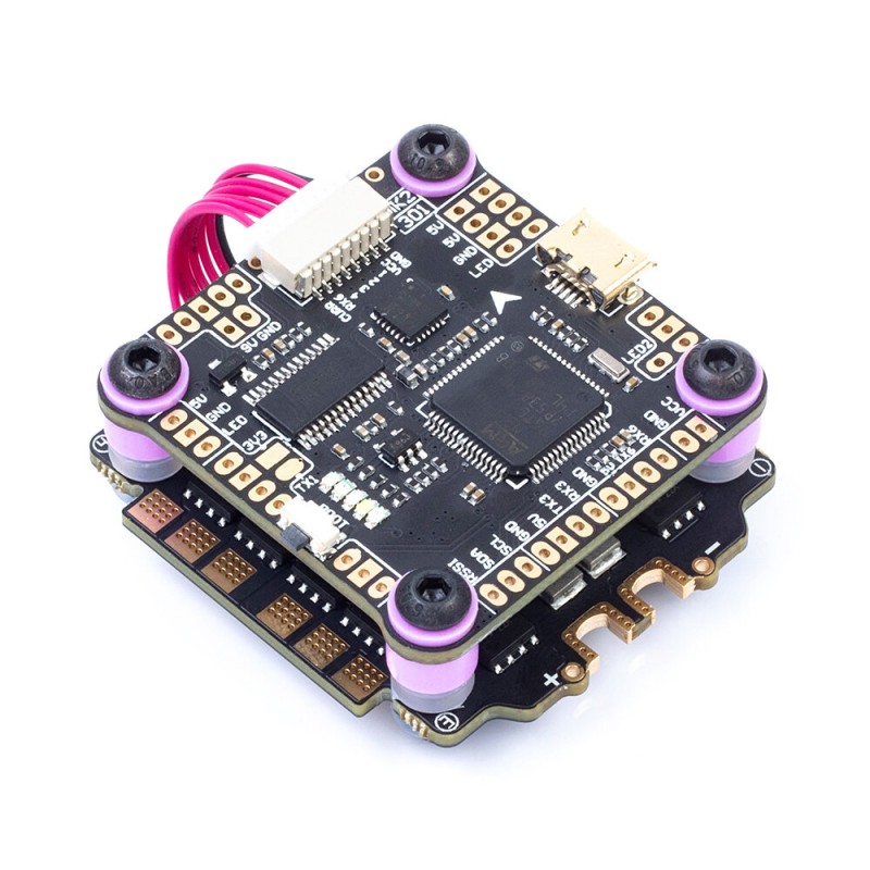30.5×30.5mm MAMBA F405 MK2 Flight Controller OSD F50 50A Blheli_S 3-6S DSHOT600 Brushless ESC Stack for RC Drone FPV Racing