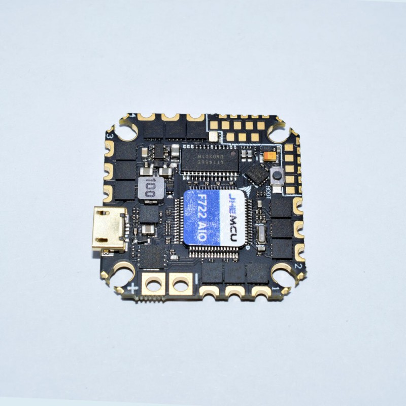 30.5x30.5mm JHEMCU GHF722AIO ICM F7 Flight Controller with 5V BEC Output AIO 40A BL_S 4IN1 ESC 2-6S for FPV Racing RC Drone