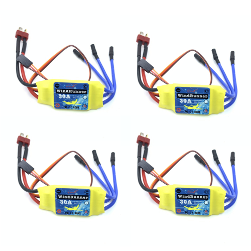4PCS Brushless ESC 30A Speed Control T-Plug for 2212 Brushless Motor KT SU27 RC Airplane FPV Racing Drone RC Car Boat