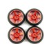 4PCS Drift Tires Wheels Metal Rims for Wltoys K989 K969 P939  284161 284010 284131 MINI-Q 1/28 RC Car Vehicles Model Parts D Versions
